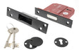 Atlantic 5 Lever Key Deadlock [BS] 3" - Matt Black - Each