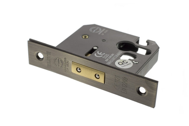 Atlantic Euro Deadlock [CE] 2.5" - Antique Brass - Each