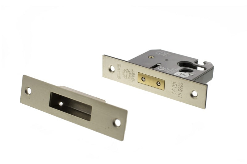 Atlantic Euro Deadlock [CE] 2.5" - Satin Nickel - Each