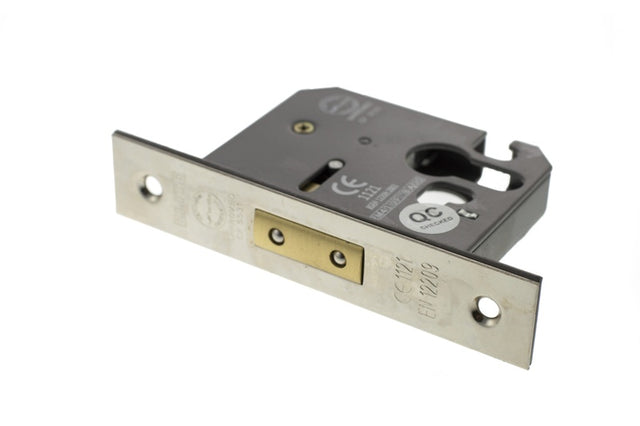 Atlantic Euro Deadlock [CE] 3" - Polished Nickel - Each