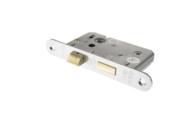 Atlantic Radius Corner Bathroom Lock [CE] 2.5" - Satin Chrome - Each