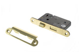 Atlantic Radius Corner Bathroom Lock [CE] 3" - Polished Brass - Each