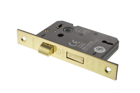 Atlantic 3 Lever Key Sashlock [CE] 2.5" - Polished Brass - Each