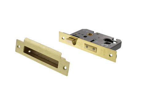 Atlantic Euro Sashlock [CE] 2.5" - Satin Brass - Each