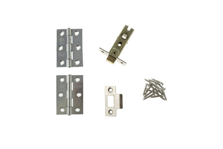 Atlantic Latch Pack [CE] 2.5" (Latch x1) + 3"x2" (Hinge x2) - Polished Nickel - Each