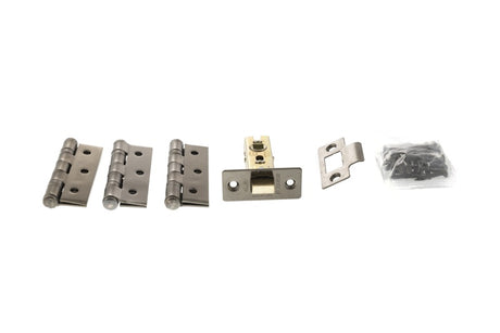 Atlantic Latch Pack [CE] 2.5" (Latch x1) + 3"x2" (Hinge x3) - Black Nickel - Each