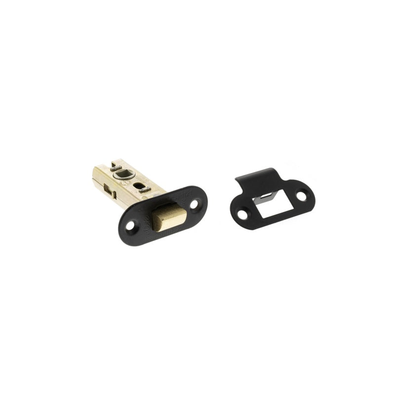 Atlantic Fire-Rated CE Marked Bolt Through Tubular Radius Latch 2.5" - Matt Black - Each