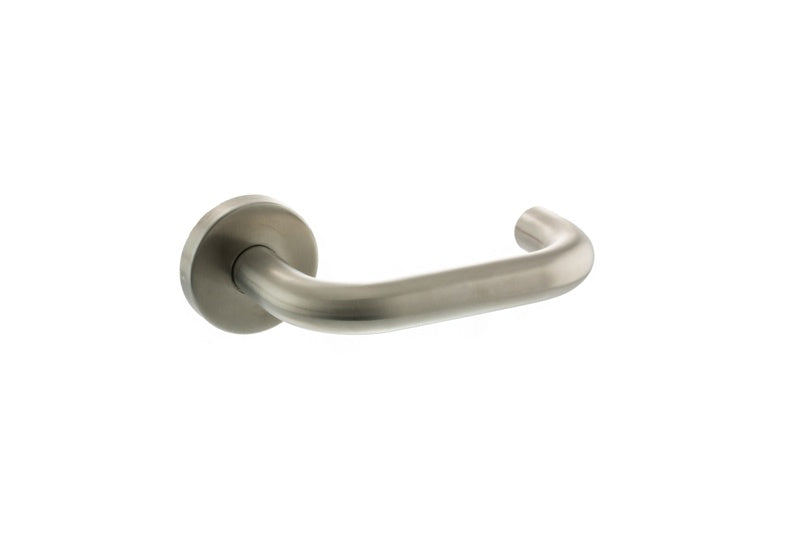 Atlantic Return To Door Lever Door Handle - Satin Stainless Steel - Set