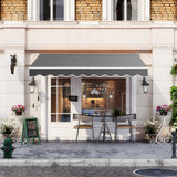 Folding balcony terrace awning 198x245cm