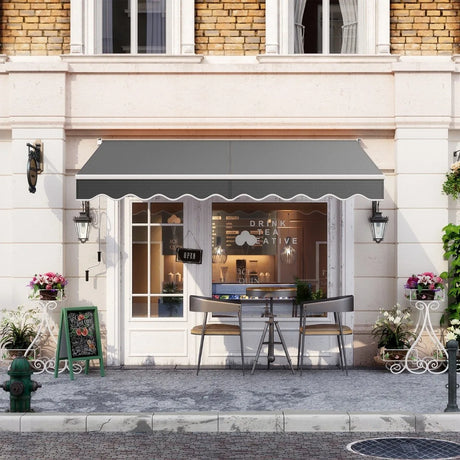 Folding balcony terrace awning 198x245cm