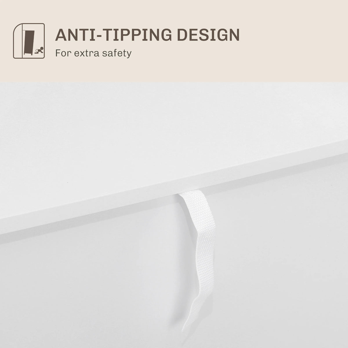 HOMCOM Adjustable Shelf Sideboard - White
