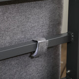 Outsunny 4 Pieces Garden Sofa Set 2 Single Armchair 1 Bench & Side Table Set Aluminium Frame Patio Furniture with Cushions Grey