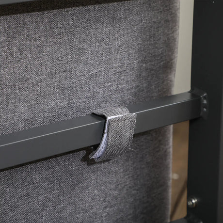 Outsunny 4 Pieces Garden Sofa Set 2 Single Armchair 1 Bench & Side Table Set Aluminium Frame Patio Furniture with Cushions Grey