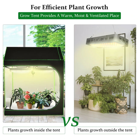 Growing Dark Room with Adjustable Straps for Indoor Plant Germination