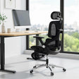 HOMCOM Ergonomic Office Chair, High Back Mesh Desk Chair, Black