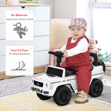 HOMCOM 3 in 1 Kids Ride On Car G350 Licensed Foot To Floor Slider Toddler Push Along NO POWER White 12-36 months