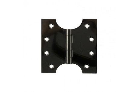 Atlantic (Solid Brass) Parliament Hinges 4" x 2" x 4mm - Black Nickel - Pair