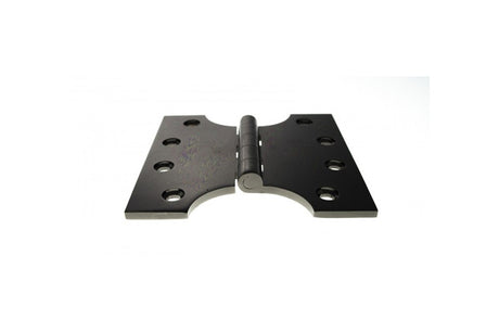 Atlantic (Solid Brass) Parliament Hinges 4" x 2" x 4mm - Black Nickel - Pair