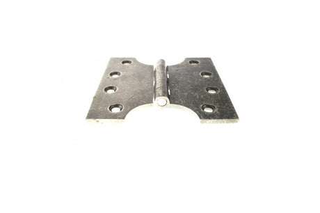 Atlantic (Solid Brass) Parliament Hinges 4" x 2" x 4mm - Distressed Silver - Pair