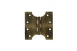 Atlantic (Solid Brass) Parliament Hinges 4" x 2" x 4mm - Matt Antique Brass - Pair