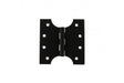 Atlantic (Solid Brass) Parliament Hinges 4" x 2" x 4mm - Matt Black - Pair