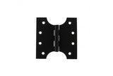 Atlantic (Solid Brass) Parliament Hinges 4" x 2" x 4mm - Matt Black - Pair