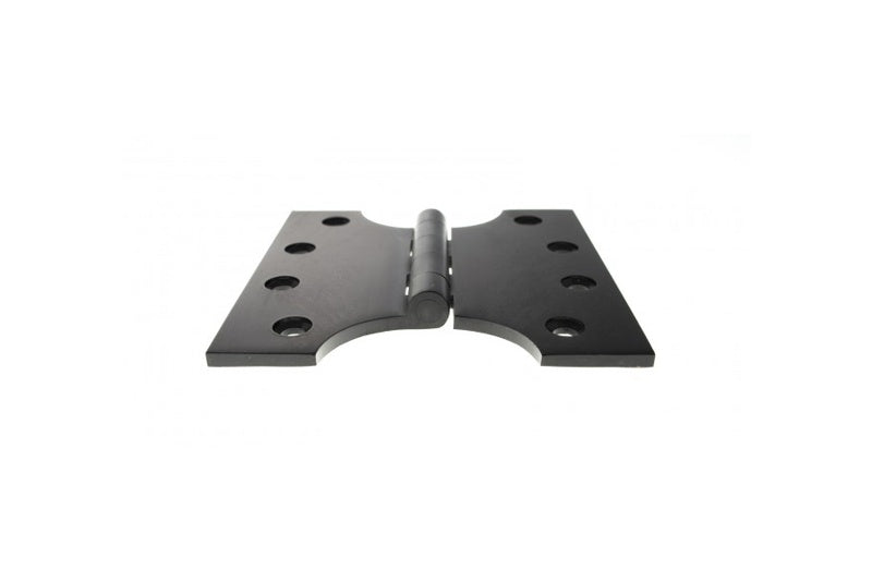 Atlantic (Solid Brass) Parliament Hinges 4" x 2" x 4mm - Matt Black - Pair