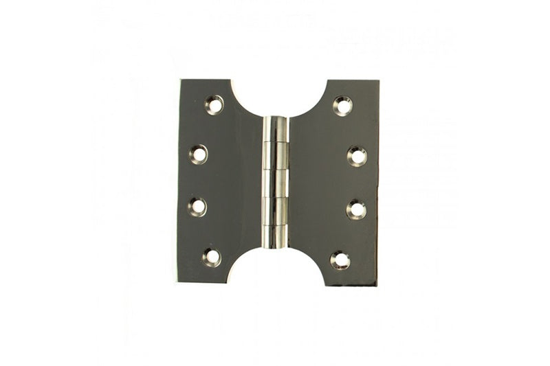 Atlantic (Solid Brass) Parliament Hinges 4" x 2" x 4mm - Polished Nickel - Pair