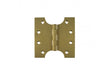 Atlantic (Solid Brass) Parliament Hinges 4" x 2" x 4mm - Satin Brass - Pair