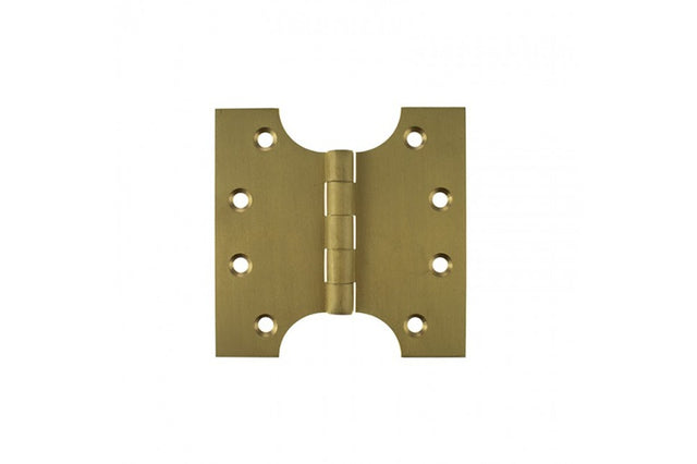 Atlantic (Solid Brass) Parliament Hinges 4" x 2" x 4mm - Satin Brass - Pair