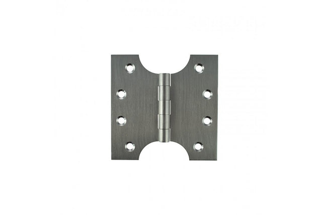 Atlantic (Solid Brass) Parliament Hinges 4" x 2" x 4mm - Satin Chrome - Pair