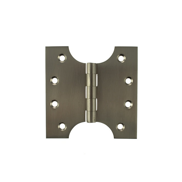 Atlantic (Solid Brass) Parliament Hinges 4" x 2" x 4mm - Satin Nickel - Pair