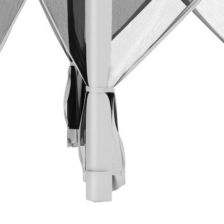 Outsunny 3.2m Pop Up Gazebo Hexagonal Canopy Tent Outdoor Sun Protection with Mesh Sidewalls, Handy Bag, Light Grey