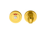 TURN & RELEASE WITH INDICATOR ON CONCEALED FIX ROUND ROSE (4.9 X 67MM SPINDLE) - POLISHED BRASS - 51MM - SET