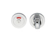 TURN & RELEASE WITH INDICATOR ON CONCEALED FIX ROUND ROSE (4.9 X 67MM SPINDLE) - POLISHED CHROME - 51MM - SET