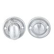 TURN & RELEASE TO SUIT BATHROOM LOCK / OVAL TURN - POLISHED CHROME - 45MM - SET