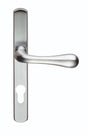 NARROW PLATE - ASTRO LEVER LOCK EURO PROFILE (70MM C/C) (AS1NPSC) CSA (SATIN CHROME) - SATIN CHROME - 208MM X 26MM - PAIR
