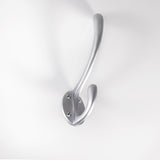 HEAVY ARCHITECTURAL QUALITY HAT & COAT HOOK - SATIN CHROME - 143mm - EACH