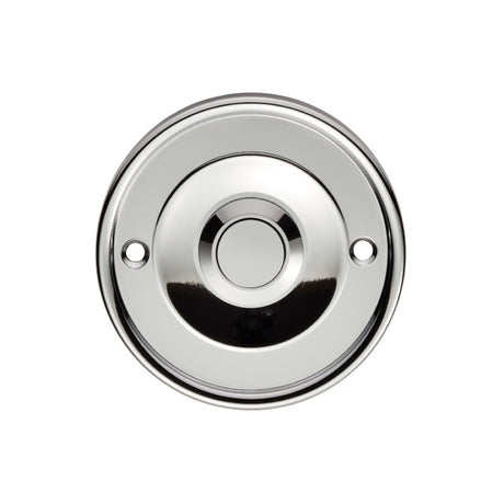 ROUND BELL PUSH - POLISHED CHROME - 65 x 7 - EACH