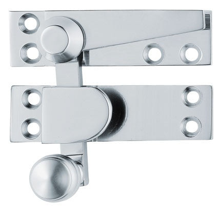 ARCHITECTURAL QUALITY SASH FASTENER (QUADRANT ARM) - POLISHED CHROME - 70MM X 20MM - EACH