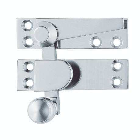 ARCHITECTURAL QUALITY SASH FASTENER (QUADRANT ARM) - SATIN CHROME - 70MM X 20MM - EACH