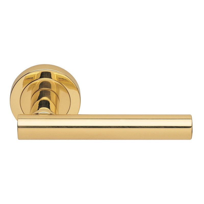 CALLA LEVER ON CONCEALED FIX ROUND ROSE OTL (POLISHED BRASS) - POLISHED BRASS - 51MM - PAIR