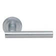 CALLA LEVER ON CONCEALED FIX ROUND ROSE CSA (SATIN CHROME) - SATIN CHROME - 51MM - PAIR
