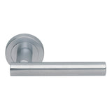 CALLA LEVER ON CONCEALED FIX ROUND ROSE CSA (SATIN CHROME) - SATIN CHROME - 51MM - PAIR