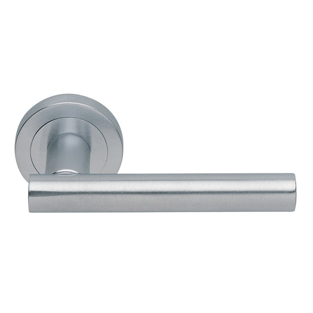 CALLA LEVER ON CONCEALED FIX ROUND ROSE CSA (SATIN CHROME) - SATIN CHROME - 51MM - PAIR