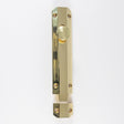 152 X 36MM SURFACE BOLT C/W KEEP FLAT & ANGLED MORTICE KEEPS - POLISHED BRASS - 150MM - EACH