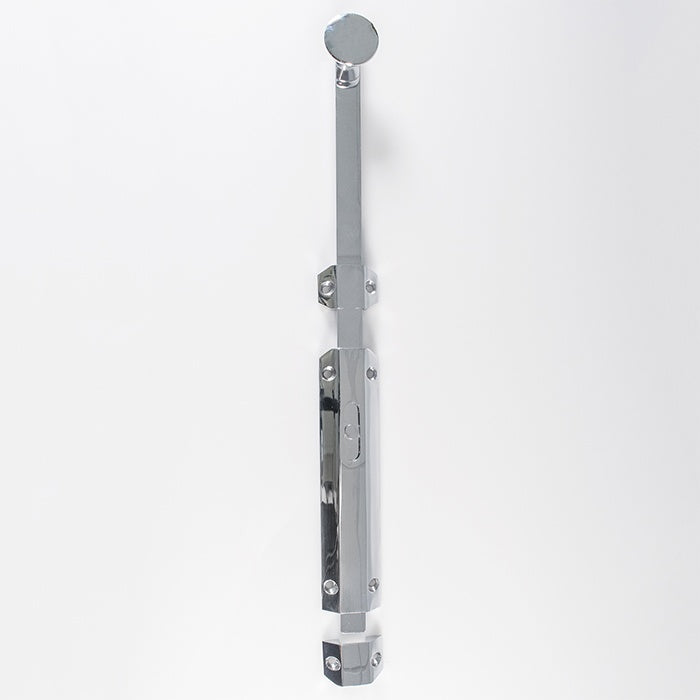 152 X 36MM EXTENDED SURFACE BOLT C/W KEEP FLAT & ANGLED MORTICE KEEPS - POLISHED CHROME - 150MM - EACH