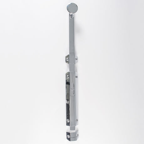 152 X 36MM EXTENDED SURFACE BOLT C/W KEEP FLAT & ANGLED MORTICE KEEPS - POLISHED CHROME - 150MM - EACH