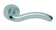 SQUIGGLE LEVER ON CONCEALED FIX ROUND ROSE CSA (SATIN CHROME) - SATIN CHROME - 51MM - PAIR