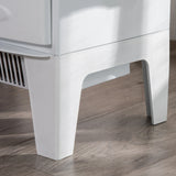 HOMCOM Electric Fireplace Stove, Free standing Fireplace Heater with Realistic LED Flame Effect, Overheat Safety Protection, 900W/1800W, White